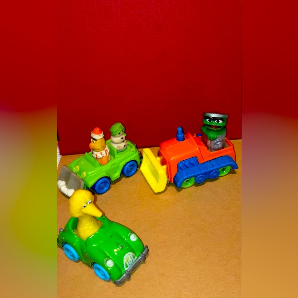 Vintage 1986 Sesame Street Playskool The Muppets set of three